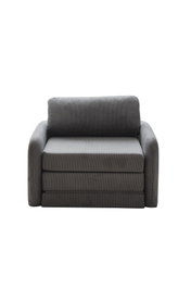 Atelier Del Sofa Nest - Sofá-Cama de 1 Plaza en Terciopelo Gris